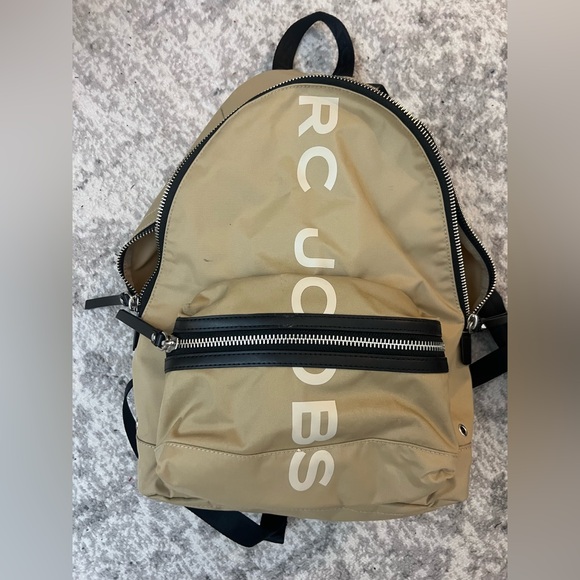 Marc Jacobs Beige Backpack with Black Accents - Picture 1 of 3